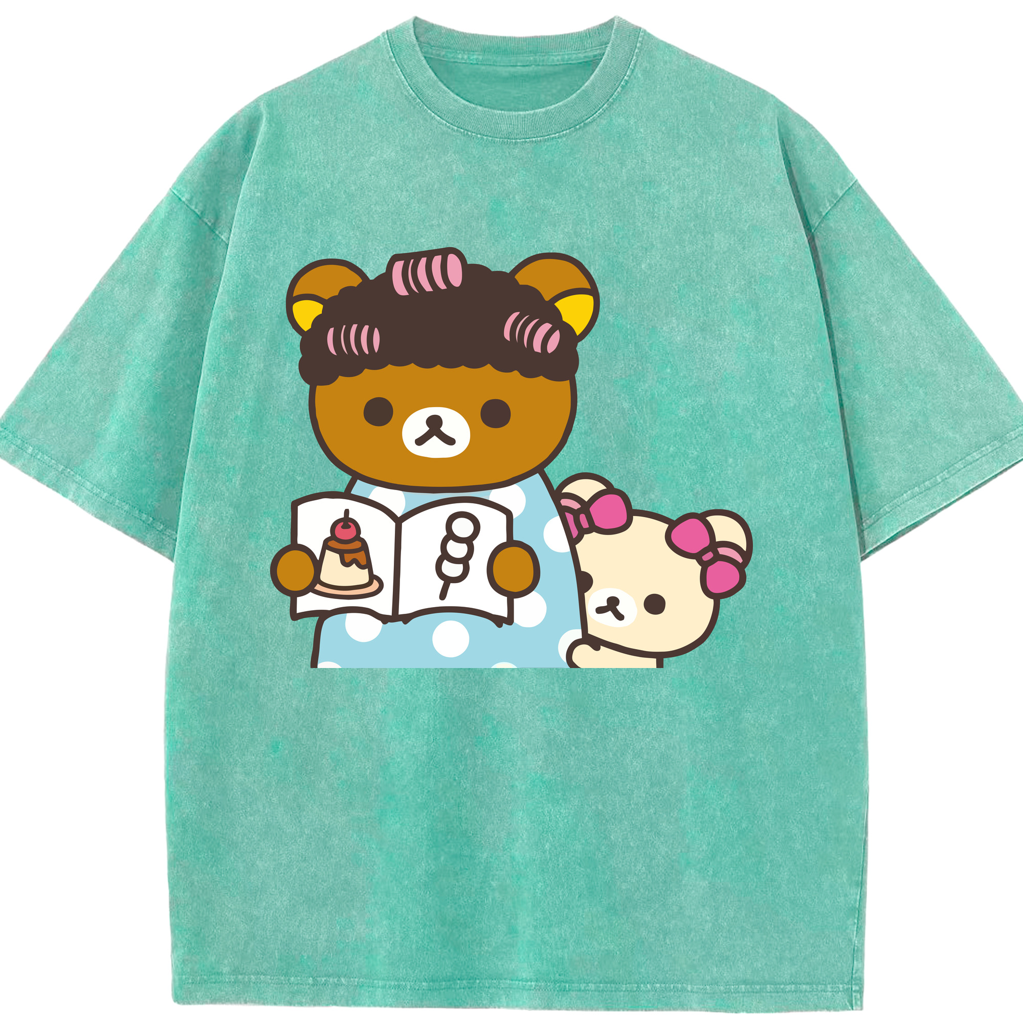 （画像用） リラックマ リラックマ キイロイトリ Rilakkuma Korilakkuma Kiiroitori 綿100% ヴィンテージ風 半袖Tシャツ（フロントプリント）